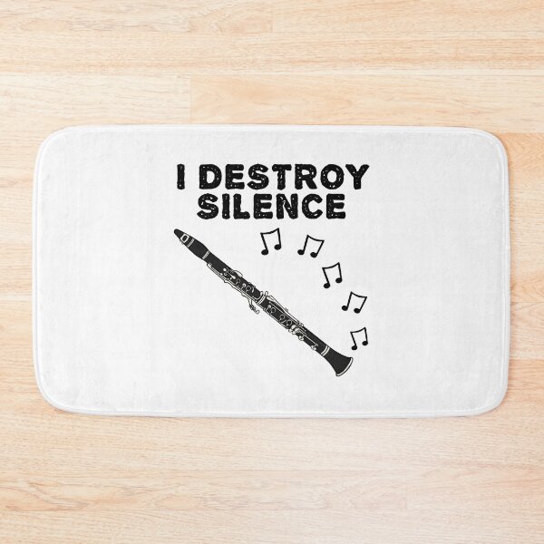 Item preview, Clarinet, I Destroy Silence, Clarinetist Woodwind Musician designed and sold by doodlerob.