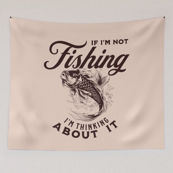 Item preview, If im not fishing im thinking about it - Bow fishing - Bassmasters - Bonefish - Fishing Rod holder - Fishing is my life designed and sold by JansenGS.