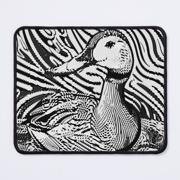 Item preview, Funky artistic design of a monochrome black and white duck and goose  designed and sold by mennawagih7.