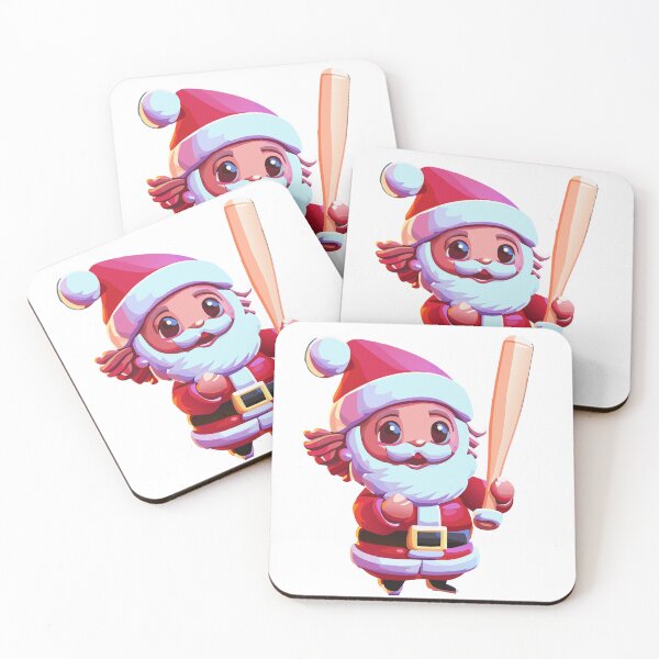 Item preview, Cute Santa Claus Baseball Cartoon  designed and sold by CekDesigns.