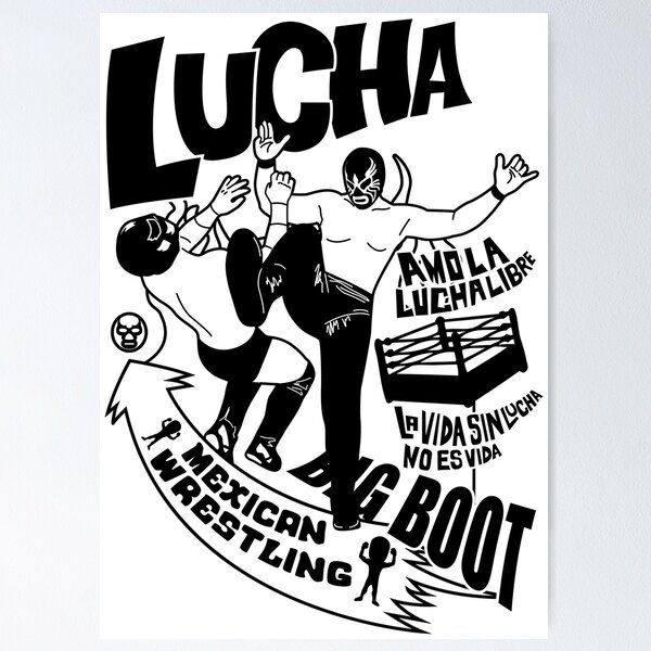 アート・デザイン・音楽 Lucha Loco The Free Wrestlers of Mexico Pop Art Mexican Wrestler Lucha Libre 1950's