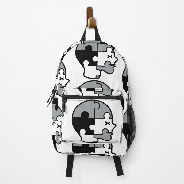 Item preview, A line drawing of a person's head divided into puzzle pieces. designed and sold by Chattakan.