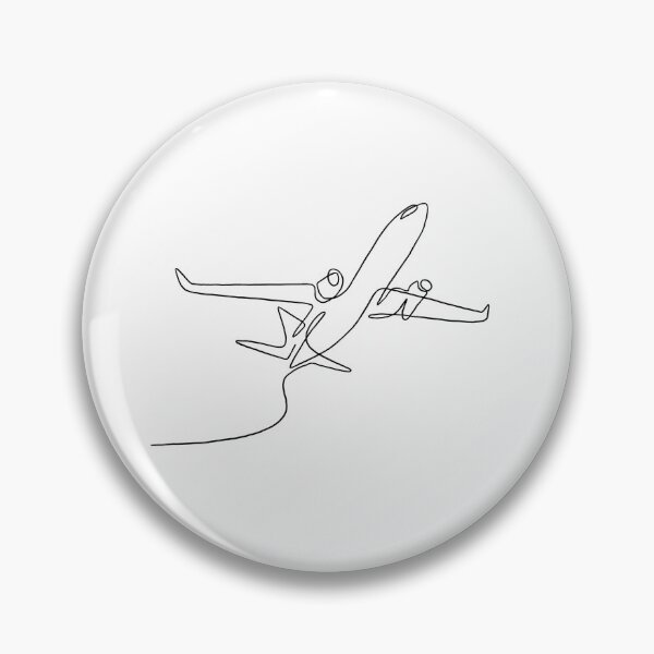 Item preview, Line art of airplane taking off designed and sold by adesignworld.