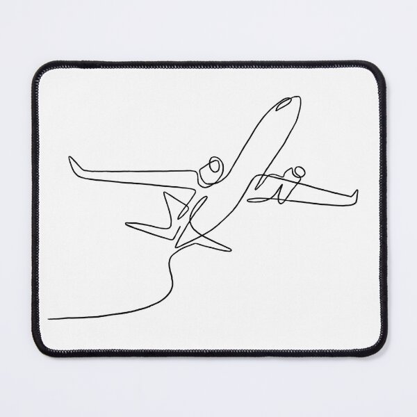Item preview, Line art of airplane taking off designed and sold by adesignworld.