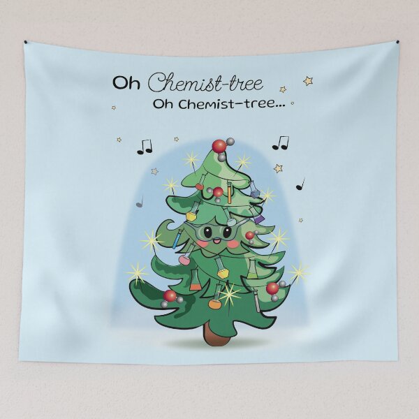 Item preview, Funny Christmas pun Chemist-tree designed and sold by HajnalkArt.