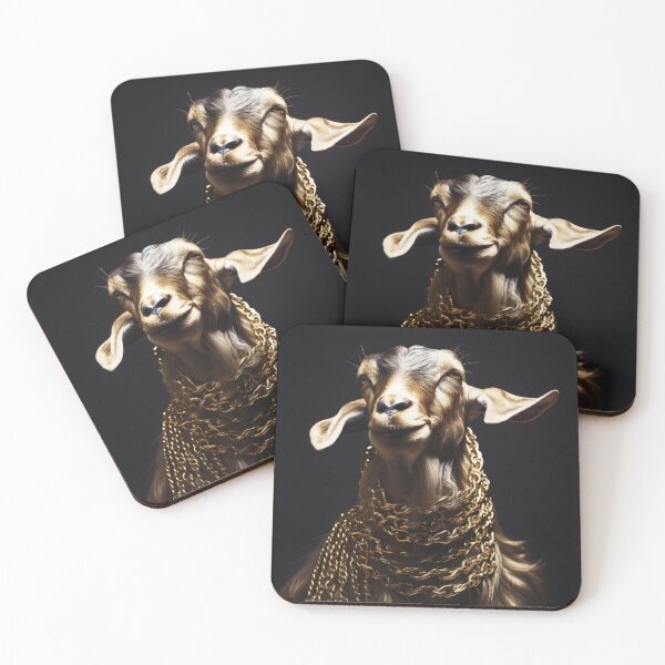 Item preview, Goat Wearing Gold Chains  designed and sold by FireFXStudio.