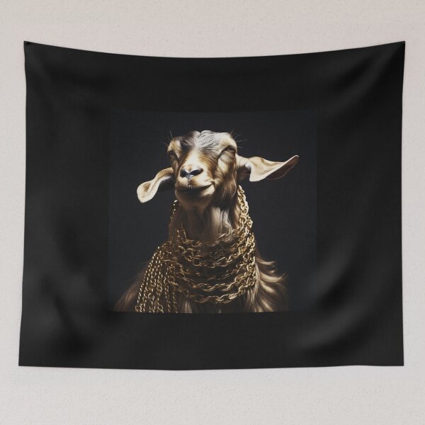 Item preview, Goat Wearing Gold Chains  designed and sold by FireFXStudio.