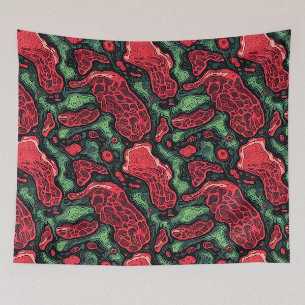 Item preview, Psychedelic meat illustration designed and sold by sparrowski.