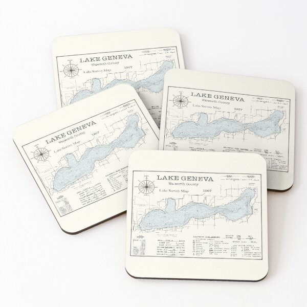 Item preview, Geneva Lake WI Walworth County 1967 designed and sold by Jean Plout.