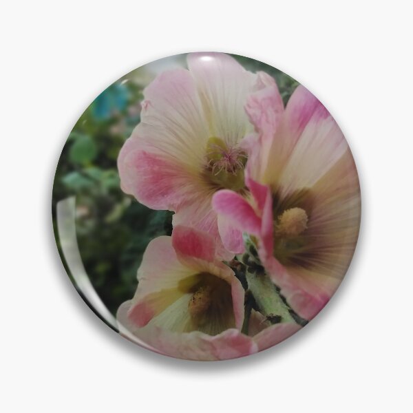Item preview, Hollyhocks At Dusk In Jardin de la Maison Rose designed and sold by JacquiRose23.