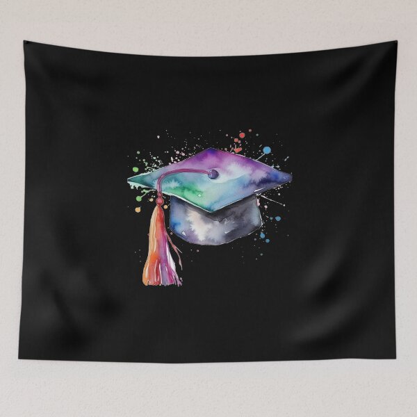 Item preview, Watercolor Graduation Cap designed and sold by OutbreakDesigns.