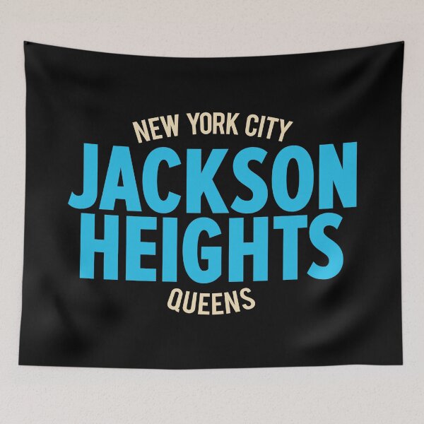 Artikelvorschau, Jackson Heights Queens Logo - Minimalist Marvel Celebrating Community entworfen und verkauft von Boogosh.