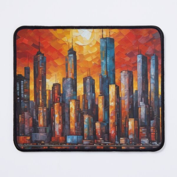 Item preview, Skyline - cubism abstract designed and sold by shutterrudder.