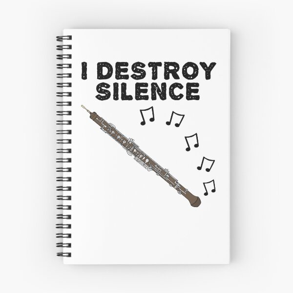 Item preview, Oboe, I Destroy Silence, Oboist Woodwind Musician designed and sold by doodlerob.
