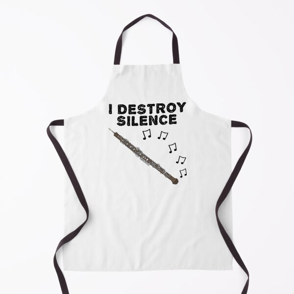 Item preview, Oboe, I Destroy Silence, Oboist Woodwind Musician designed and sold by doodlerob.