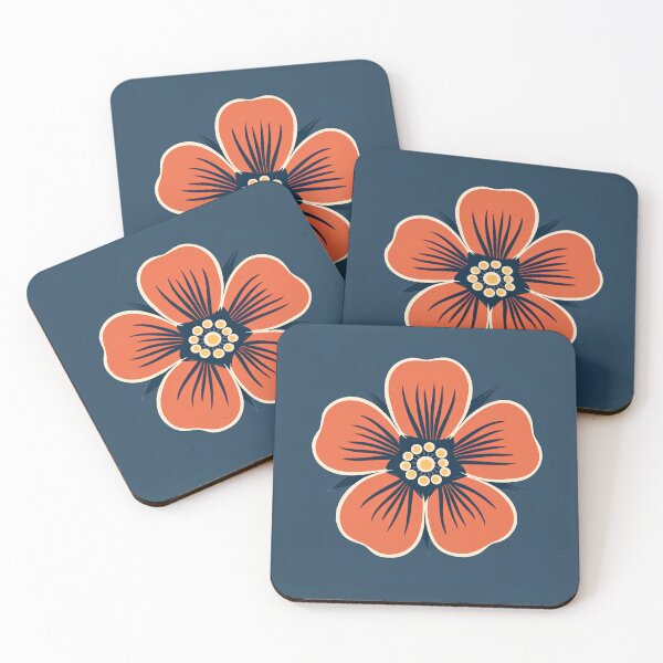 Item preview, Traditional Japanese Style Orange Flower designed and sold by sakurashorty.