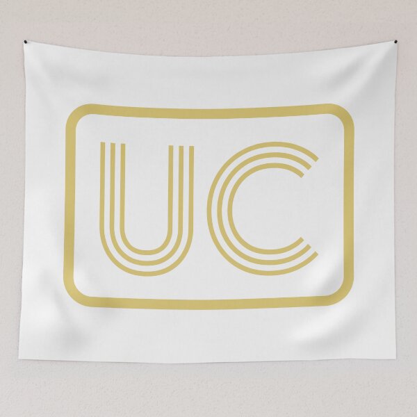 Item preview, UC Initials Gold Geometric Letters designed and sold by Jeallan Designs.