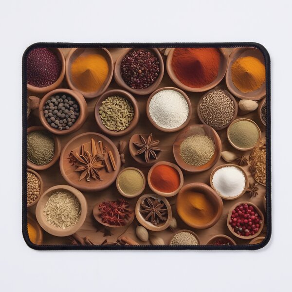Item preview, Spices shot from above in a knolling style designed and sold by scottanderson2.