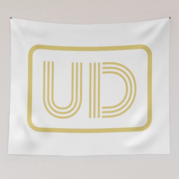 Item preview, UD Initials Gold Geometric Letters designed and sold by Jeallan Designs.
