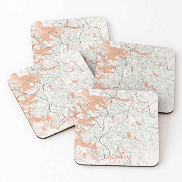 Item preview, Jerusalem City Map of Israel  - Bohemian designed and sold by deMAP.