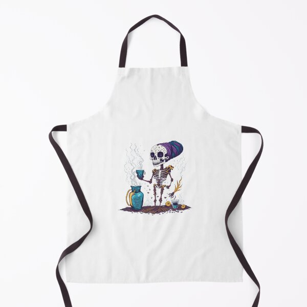 Item preview, Skeleten drinking hot coffee designed and sold by ReyyShop.