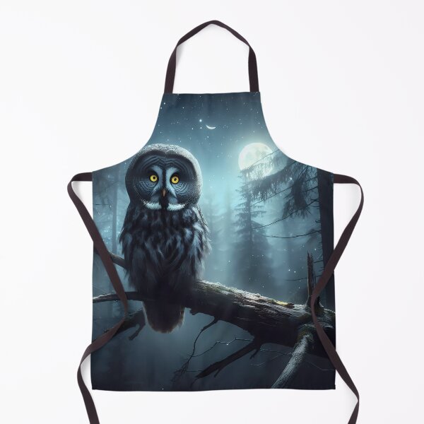 Item preview, Great gray owl in the moonlight designed and sold by Helleradi.