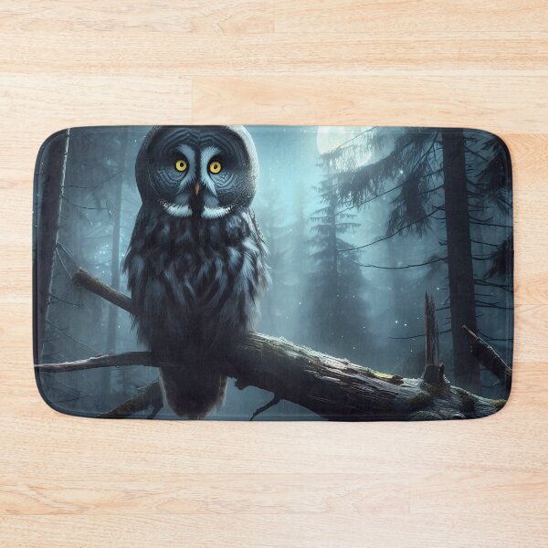 Item preview, Great gray owl in the moonlight designed and sold by Helleradi.