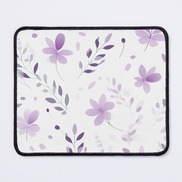 Item preview, Purple and grey seamless floral pattern, soft and dreamy atmosphere designed and sold by exitbird.