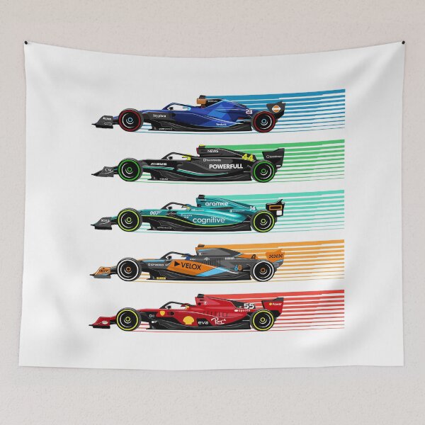 Item preview, New Formula Racing Cars (White) designed and sold by Mariel  Toigo.