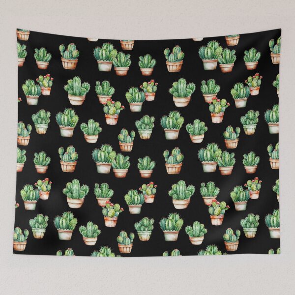Item preview, cactus watercolor pattern designed and sold by in-leggings.