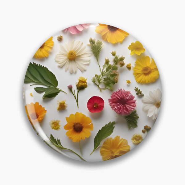Artikelvorschau, Blumen und Blätter im Knolling-Stil entworfen und verkauft von scottanderson2.