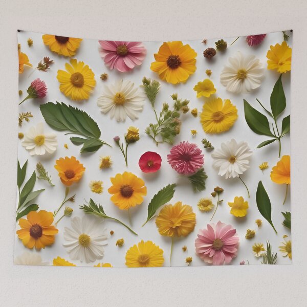 Item preview, Flowers and leaves in a knolling style designed and sold by scottanderson2.