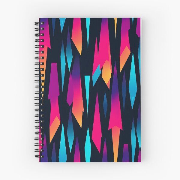Item preview, Geometric abstract style pattern in bright neon color palette designed and sold by exitbird.