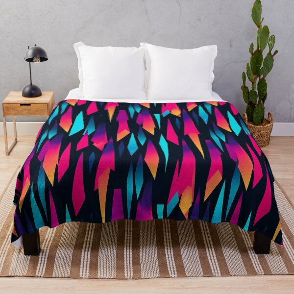 Item preview, Geometric abstract style pattern in bright neon color palette designed and sold by exitbird.