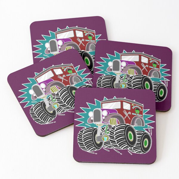 Item preview, Frankie's Monster Truck Halloween Wheels designed and sold by chocolatefund.