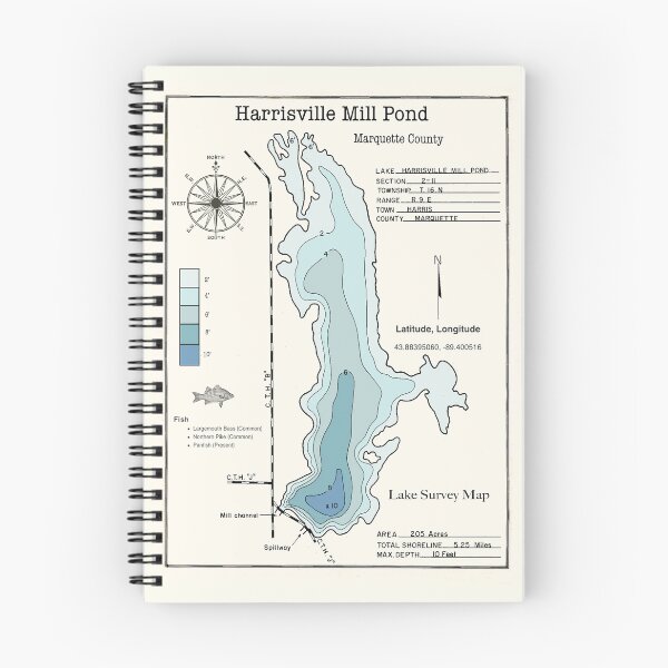 Item preview, Harrisville Millpond WI Marquette County designed and sold by Jean Plout.