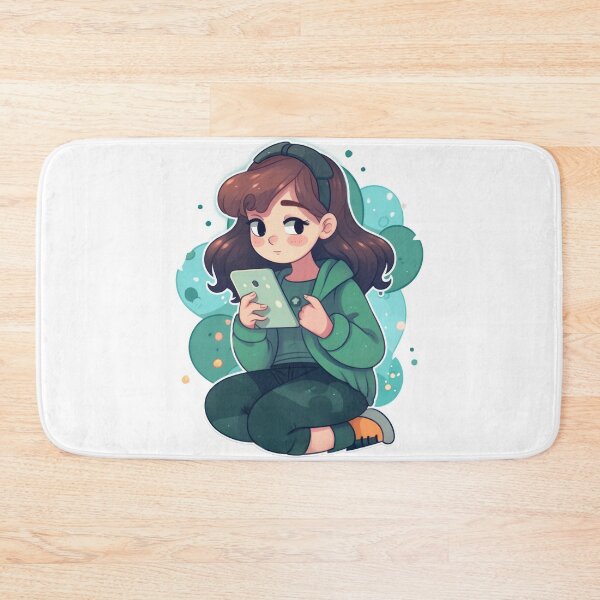 Item preview, Illustration Of Girl Holding Smartphone  designed and sold by FireFXStudio.
