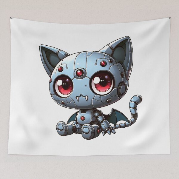 Item preview, Robo-Cat Vampire! designed and sold by kukamatsu.