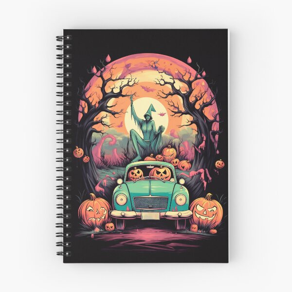 Item preview, Halloween: pumpkins driving a car designed and sold by GoldenTimesCafe.