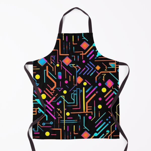 Item preview, Electronic circuit seamless pattern, vibrant geometrics, colorful designed and sold by exitbird.