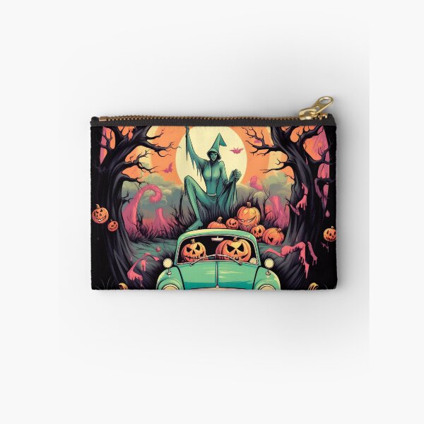 Item preview, Halloween: pumpkins driving a car designed and sold by GoldenTimesCafe.