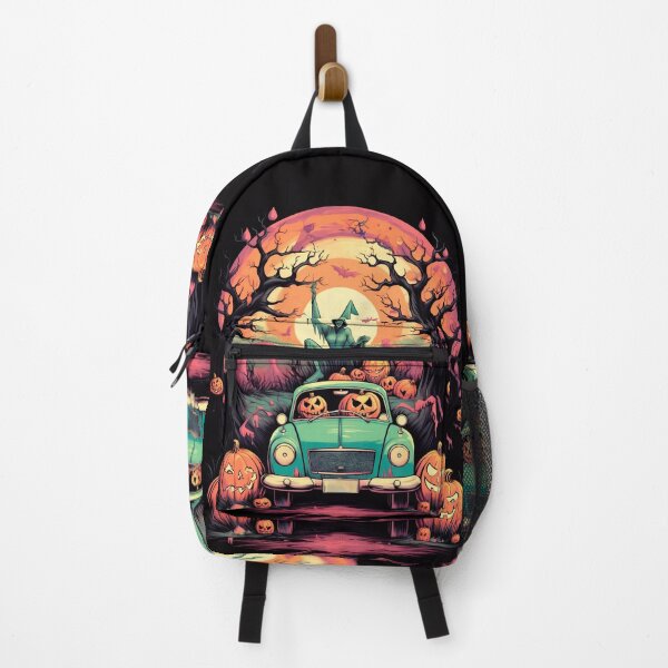 Item preview, Halloween: pumpkins driving a car designed and sold by GoldenTimesCafe.