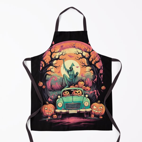 Item preview, Halloween: pumpkins driving a car designed and sold by GoldenTimesCafe.