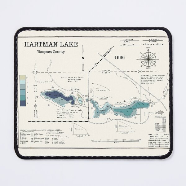 Item preview, Hartman Lake WI Waupaca County designed and sold by Jean Plout.