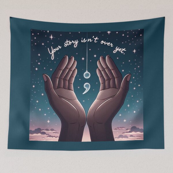 Item preview, Your Story Isn't Over Yet - Suicide Prevention designed and sold by ZenEverAI.