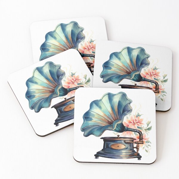 Item preview, Watercolor Vintage Gramaphone  designed and sold by FireFXStudio.