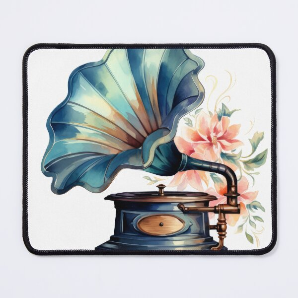 Item preview, Watercolor Vintage Gramaphone  designed and sold by FireFXStudio.