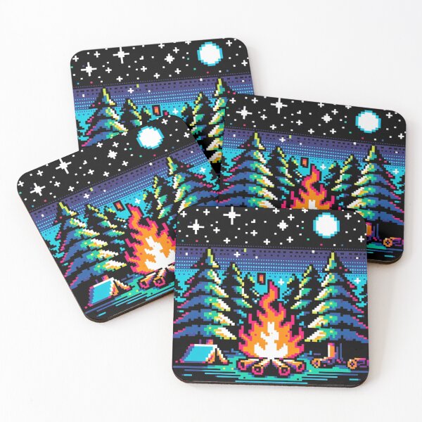 Item preview, Neon Wilderness Nights designed and sold by PixelPunkster.