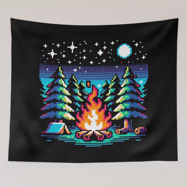 Item preview, Neon Wilderness Nights designed and sold by PixelPunkster.