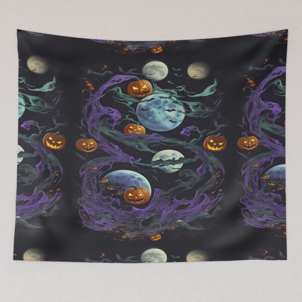Item preview, Halloween Space collision with meteors designed and sold by Mayalogo.